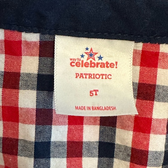 Celebrate! - Patriotic Button Down - Size 5T - Picture 2 of 3